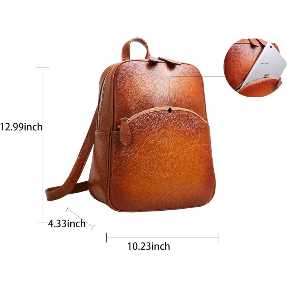 Leather backpack - Picture 7 of 9